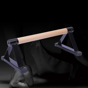 Lron-soporte de mano de madera de haya, barras paralelas pequeñas, equipo de fitness, soporte de mango de madera - Product Image 3