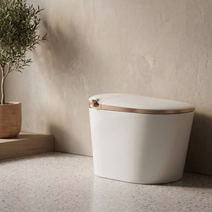 ShouJu En gros WC intelligent allongé avec bidet intégré, écran <span class=keywords><strong>de</strong></span> température, chasse automatique, monobloc, siphon en P, double chasse - Product Image 1