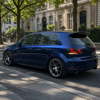 Extension de becquet de toit d'usine MK6 en plastique ABS aspect fibre de carbone pour Volkswagen Golf 6 GTI R 2010 2011 2012 2013