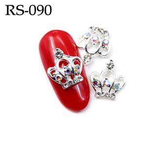 Paso Sico Estilo Japonés, Novedad para Celebridades de Internet, Adorno de Uñas de Aleación con Zirconia y Diamantes, Venta al por Mayor, DIY, Corona, Diamantes de Imitación, Pegatina para Uñas - Product Image 5