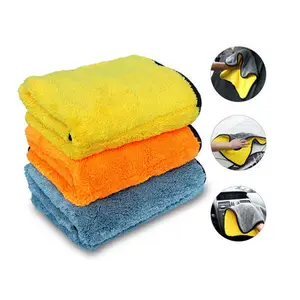 85% polyester and 15% polyamide quick dry solid color microfiber fast drying car washing towel