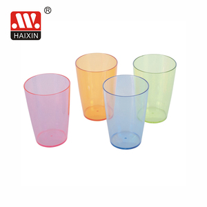 Amazon hotselling 380 ml /500ml plastic tumbler cup AS material round cup customized reusable plastic cup