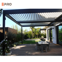 Kit de montage durable en aluminium, télécommande électrique, auvent de terrasse en porte-à-faux, toit de pergola