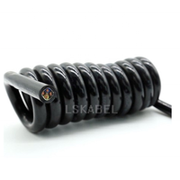 Lskabel Câble spiralé PUR TPU hautement flexible pour équipement de manutention et outils électriques