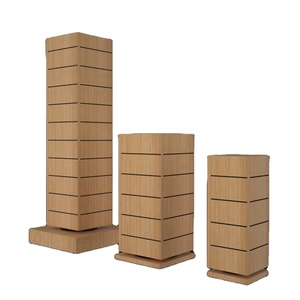 Tùy chỉnh cửa hàng bàn 4/5/10 lớp bãi biển Kính mát đồ trang sức trang điểm công cụ mỹ phẩm sản phẩm gỗ xoay hiển thị đứng giá - Product Image 4