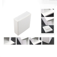 Boîte en carton blanc Kraft avec Logo personnalisé, boîte cadeau en papier vierge, emballage de haute qualité, boîte d'emballage en papier colorée pour gélules alimentaires