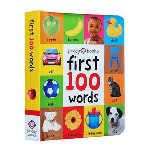 Libro de cartón personalizado <span class=keywords><strong>con</strong></span> portada en inglés, los primeros 100 <span class=keywords><strong>palabras</strong></span>, <span class=keywords><strong>diccionario</strong></span> ilustrado de animales, libros Priddy, libro para bebés a prueba de desgarros - Product Image 5
