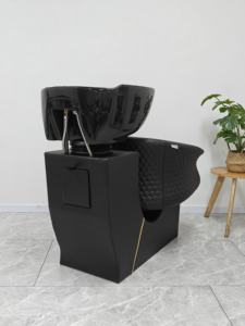 Sillón de Peluquería de Cuero Sintético de Lujo con Lavabo para Servicios de Salón Premium - Product Image 5