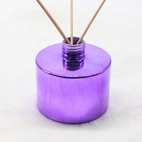 FENGJUN Silinder Klasik Penjualan Terlaris Diffuser Parfum Mewah Unik 200ml Botol Kaca Besar Berkilau Aroma Emas Tutup Ulir
