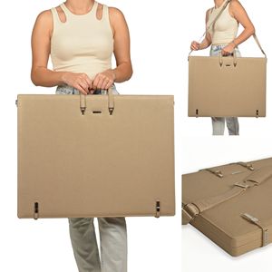 Portafolio de Cuero A2, Carpeta de Regalo para Artistas, Accesorio Interior con Espacio para Pinturas y Materiales de Arte - Product Image 1