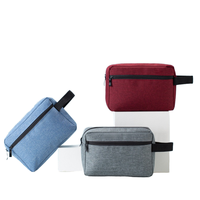 Trousse de toilette de voyage avec LOGO personnalisé Trousse à cosmétiques de maquillage à la mode Kit d'organisation de douche à fermeture éclair avec pierre Nylon Polyester