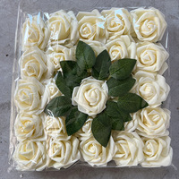 25 pièces de fleurs artificielles en mousse, roses, décoration de mariage DIY, fleurs pour la Saint-Valentin, cadeau, bouquet de mariée