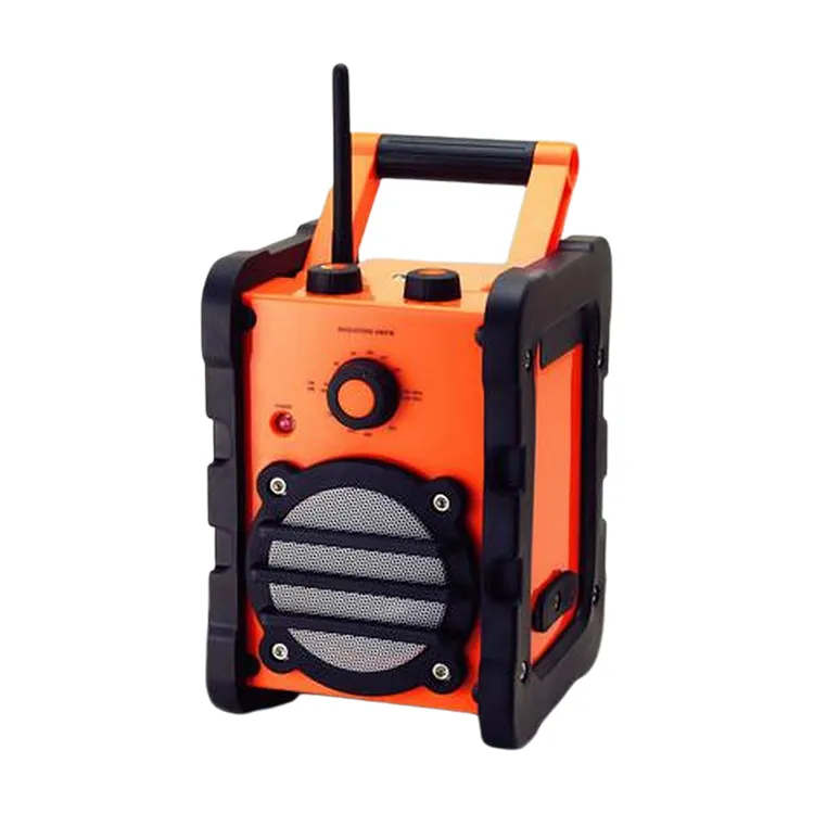 Radio portable AM FM supérieure à prix compétitif avec haut-parleurs intégrés avec contrôle rotatif du volume