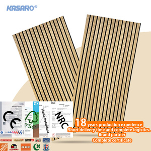 แผ่นผนังกันเสียงลายไม้แบบแผ่นเรียง KASARO Modern Design Akupanel พร้อมความสามารถสร้างแบบจำลอง 3 มิติ แผ่นอะคูสติกไม้ - Product Image 4