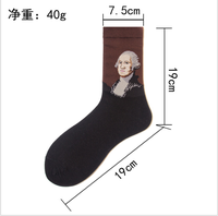 Chaussettes fantaisie amusantes à motifs d'art célèbre, peinture à l'huile, anime, pour hommes et femmes