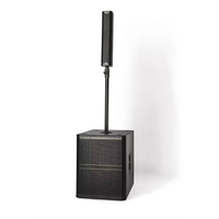 Subwoofer Activo de 15 Pulgadas + Sistema de Altavoces PA Activos de Columna Array de 2 Vías y 4x3, Sistema de Audio Estéreo de Alta Fidelidad, Altavoz de Array