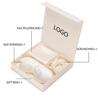 Ensemble de taies d'oreiller en soie de mûrier Grade 100% personnalisé 6A masque de luxe pour les yeux de sommeil en soie chouchous et taie d'oreiller pour le sommeil
