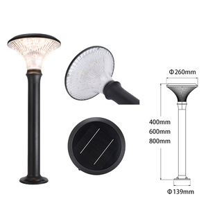 Luces Solares para Jardín, IP65 Impermeables, LED para Exteriores, 6000K Luz Diurna, Ángulo de Haz de 180°, Luces de Paisaje con Cuerpo de Aluminio - Product Image 2