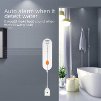 Sensore di perdite d'acqua intelligente WiFi LEDEAST SNT923W Tuya con cicalino integrato, avviso push tramite app, rilevatore di allagamento per cucina