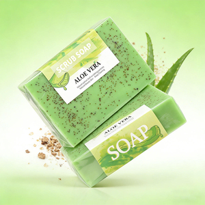 Exfoliating <b>Body</b> <b>Scrub</b> Soap Bar Aloe Vera Bath Soaps Dead Sea-Salt Soap for Men & Women Detox Cleansing Smooth & Soften Skin - Product Image 4