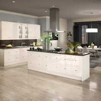 Îlots de cuisine modernes et ajustables avec évier en acrylique et panier de rangement, îlots de cuisine de luxe avec sièges