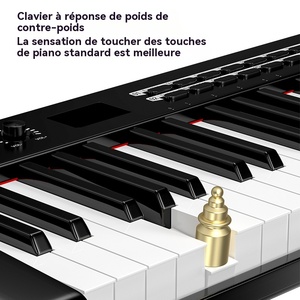 TERENCE TS-02 Clavier de <span class=keywords><strong>piano</strong></span> numérique portable 61 touches avec touches semi-lestées et design pliable pour usage en église - Product Image 3