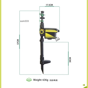 Ahuyentador de Animales <span class=keywords><strong>Solar</strong></span>, Moderno y Atractivo, Herramienta de Jardín con <span class=keywords><strong>Aspersor</strong></span> - Product Image 3