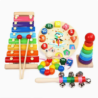 Juego de Juguetes Educativos de Madera, Bloques de Apilamiento con Letras y Números en 3D, Rompecabezas, Juego de Mesa de Actividades para Niños
