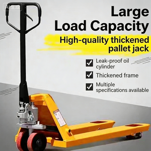 Chariot à palettes manuel en acier avec plateau, capacité de charge de 2 tonnes, fonctionnement efficace, faible coût - Product Image 6