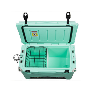Nevera rotomoldeada Kuer de 45 cuartos para exteriores, caja de hielo para pesca, vehículos marinos y balsas, almacenamiento refrigerado y aislado. - Product Image 3