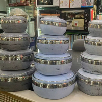 Ensemble de 4 casseroles géantes en forme de citrouille avec logo personnalisé, 3L, 5L, 7L, 12L, chauffe-plats isothermes, fabrication OEM, export USA