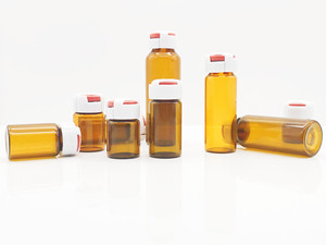 Venta al por mayor de frascos de vidrio marrón de 5 ml para envasado de esencias, productos médicos y cosméticos, polvo liofilizado especial, con cierre de bayoneta y tapón de goma. - Product Image 2