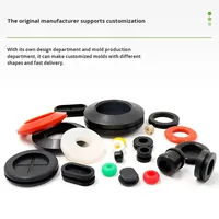 Protector de Cables de Goma EPDM de Doble Cara, Negro y Blanco, Moldeado Industrialmente, Personalizado de Fábrica, Anillo de Amarre de Goma, Ojal de Goma para Cables