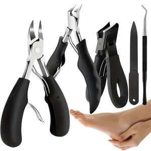 Juego <span class=keywords><strong>de</strong></span> cortaúñas <span class=keywords><strong>de</strong></span> acero inoxidable para <span class=keywords><strong>manicura</strong></span> <span class=keywords><strong>y</strong></span> <span class=keywords><strong>pedicura</strong></span>, juego <span class=keywords><strong>de</strong></span> 5 piezas para <span class=keywords><strong>Amazon</strong></span> Cross-Border - Product Image 6