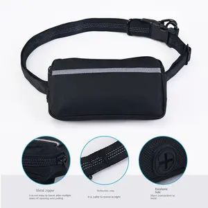 Factory Customized Running Traction Belt Dog Walking Artifact Free Hands Waist Bag Hand Holding Rope Explosion-Proof Dog Leash