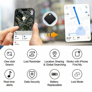 Mini rastreador GPS certificado MFI, bolsa inteligente en tiempo Real, BILLETERA, localizador de equipaje, buscador de llaves, función de alarma para mascotas, encuentra mis etiquetas antipérdida - Product Image 3