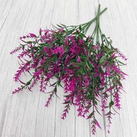 Plantes artificielles de lavande fabriquées en Chine, best-sellers transfrontaliers, résistantes aux UV, pour décoration extérieure, mariages, cours et maisons