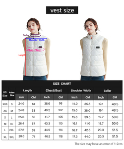 Gilet chauffant électrique léger extérieur 7.4V/5V Batterie rechargeable Usb Gilet chauffant pour <span class=keywords><strong>femme</strong></span> - Product Image 6
