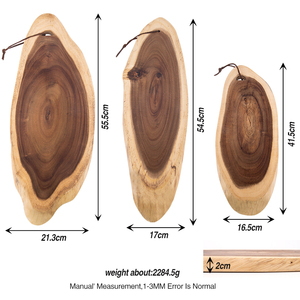 Tagliere in <span class=keywords><strong>Legno</strong></span> Naturale Biologico <span class=keywords><strong>Grezzo</strong></span>, Utensile da Cucina Multifunzionale Personalizzabile, Spessore 2,0 cm - Product Image 2