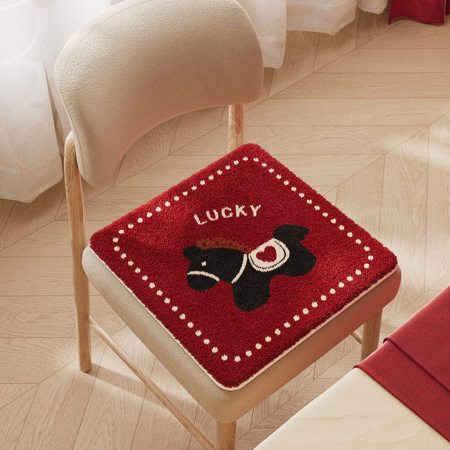 Red Heart Pony [ผ้าแคชเมียร์เทียม อบอุ่นและไม่ลื่น]