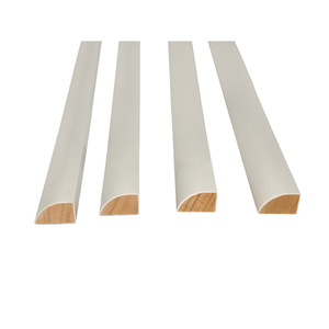 Produit en <span class=keywords><strong>bois</strong></span> articulé au doigt de moulage rond de quart de pin apprêté blanc - Product Image 1