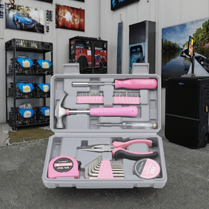 29-Piece <b>Pink</b> Multi-Functional Carbon Steel Hand Wrench Household Hardware Toolbox Gift <b>Tool</b> <b>Set</b> Hard Case for Home Repairs OEM - Product Image 3