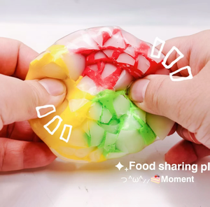 New Colorful Crispy <b>Ball</b> Handmade <b>Squeeze</b> <b>Ball</b> Soft Stress Relief Wax Coated Craft Sensory <b>Ball</b> Crunchy <b>Squeeze</b> Fidget Toy - Product Image 1