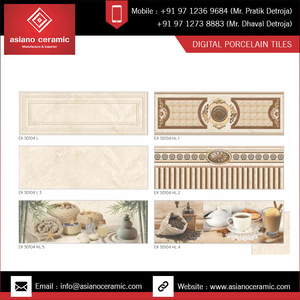 การออกแบบที่กําหนดเองด้วยสีสดใสกระเบื้องปูพื้นเคลือบพอร์ซเลนสําหรับวิลล่าขนาดใหญ่ที่หรูหรา - Product Image 4