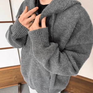 Nouveau Pull à Capuche Ample pour Homme 2024, Collection Automne, Motif Camouflage, Anti-boulochage, Manches Évasées, Style TWINSET - Product Image 3