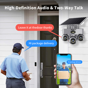 <span class=keywords><strong>Camera</strong></span> an ninh ngoài trời không dây IP PTZ năng lượng mặt trời JOAREON New V380 Pro 3 ống kính WiFi, phát hiện góc nhìn rộng, ba màn hình, âm thanh hai chiều - Product Image 5