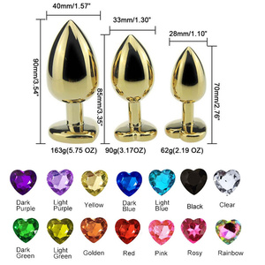 Vibrador Anal Expandible de Oro para Parejas, Tapón Anal de Acero Inoxidable, Juguete Sexual - Product Image 3