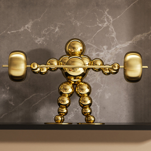 Nouveauté, figurine en acier inoxydable de conception moderne faite à la main, idéale pour le bureau ou la maison, présentoir de table unique, prix de gros - Product Image 5