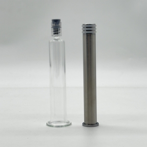 Seringue en verre borosilicate Sunrise Medical personnalisée de 10 ml avec capuchon Luer et tige de poussée métallique pour l'embouteillage médical désinfectant et l'impression - Product Image 2