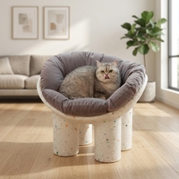 Fauteuil Roly Poly en plastique PE moderne avec coussin, facile à assembler, pour salon - Vente en gros